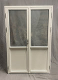 Fönsterdörr par linj sidohängt med spröjs